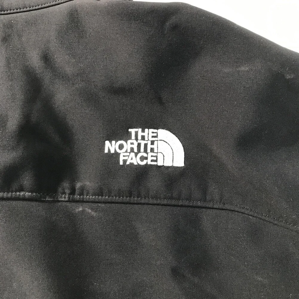 The North Face Jacket Mens XL Black Softshell Full Zip Fleece Lined Outdoor